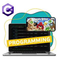 Программирование на C#. Удивительный мир 2D-игр - КИБЕРшкола программирования для детей, компьютерные курсы для школьников, начинающих и подростков - KIBERone г. Тамбов