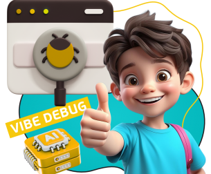 Тестирование & Vibe Debug. Охотники за багами - КИБЕРшкола программирования для детей, компьютерные курсы для школьников, начинающих и подростков - KIBERone г. Тамбов